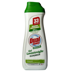 Гель для мытья посуды DUAL POWER в посудомоечной машинке эко Gel Lavastoviglie Ecogreen, 660мл